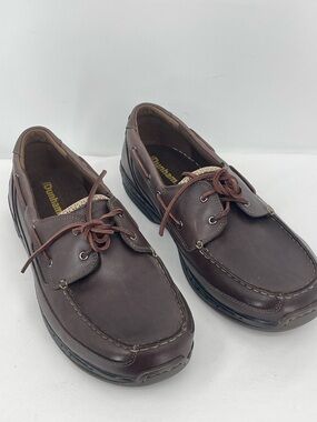Dunham Men’s Dark Brown Leather Boat Shoes SIZE 10.5 NWOT 6E